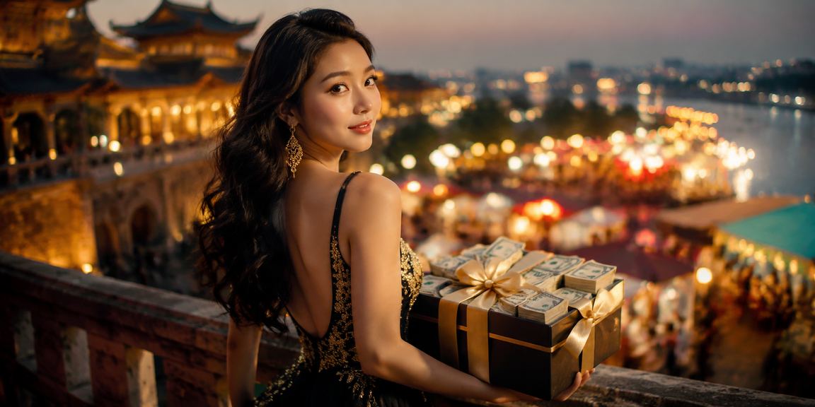 Không khí cá cược sôi động tại chợ đêm Huế với màn hình hiển thị tỷ lệ kèo
